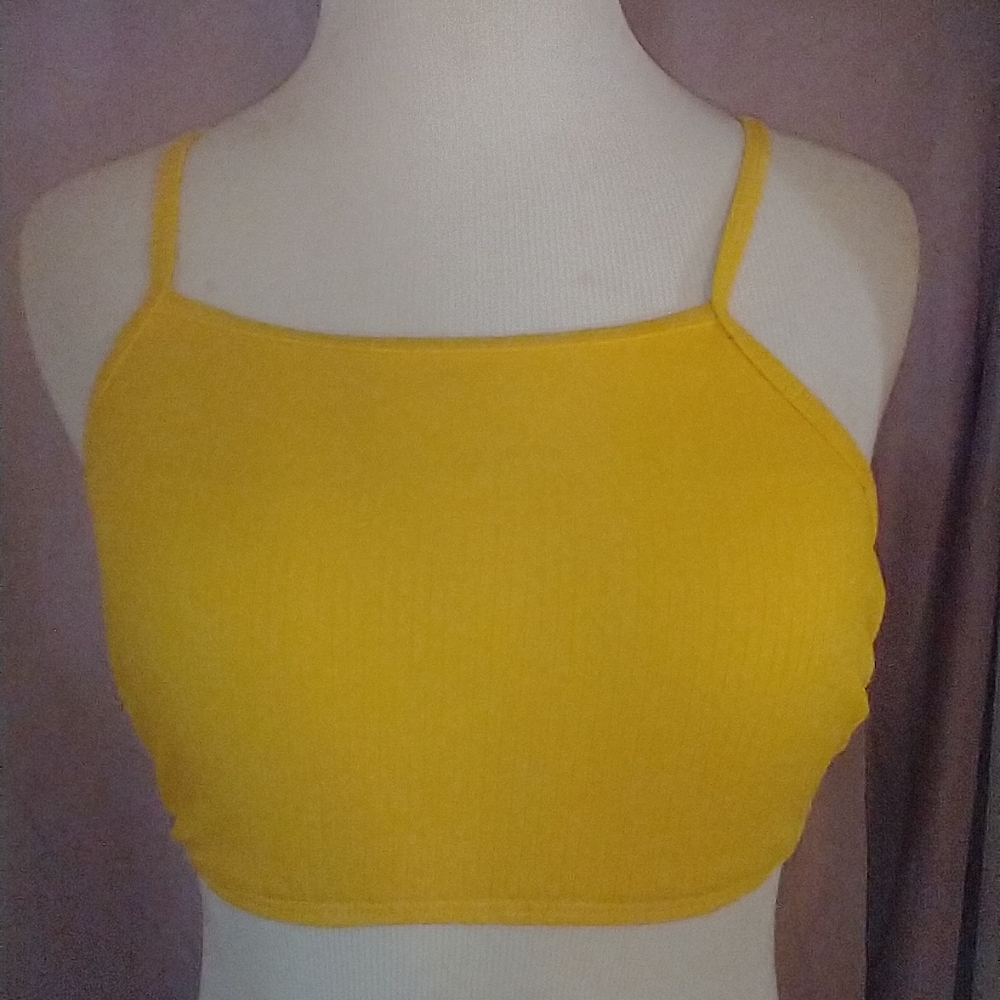 Xhilaration Yellow Bikini Top